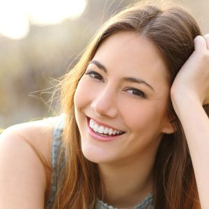 Adult with beautiful smile